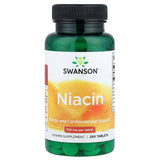 Niacin (Vitamina B-3), 100 mg, Swanson, 250 tablete SW043