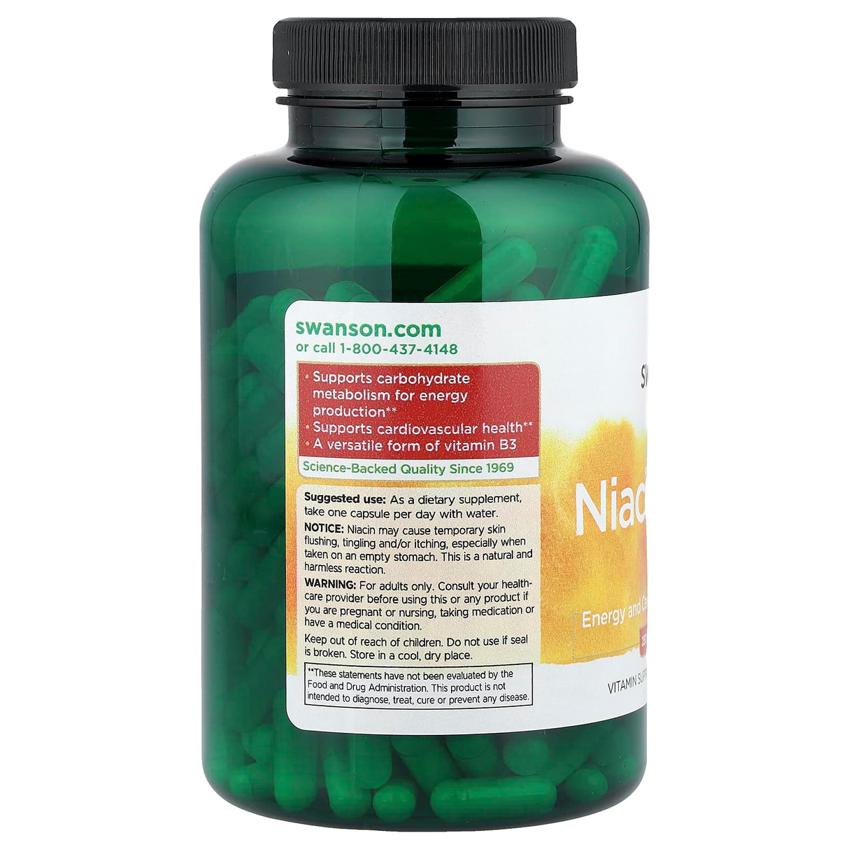 Niacinamide (Vitamina B3), 250 mg, Swanson, 250 capsule SW049