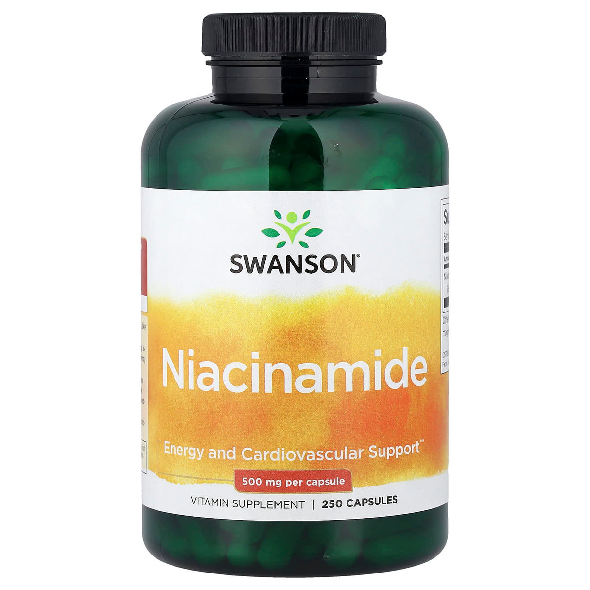 Niacinamide (Vitamina B3), 500mg, Swanson, 250 capsule SW052