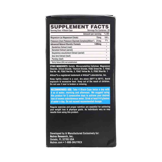 Lipo 6 Black Diuretic, Nutrex Research, 80 Caps USA