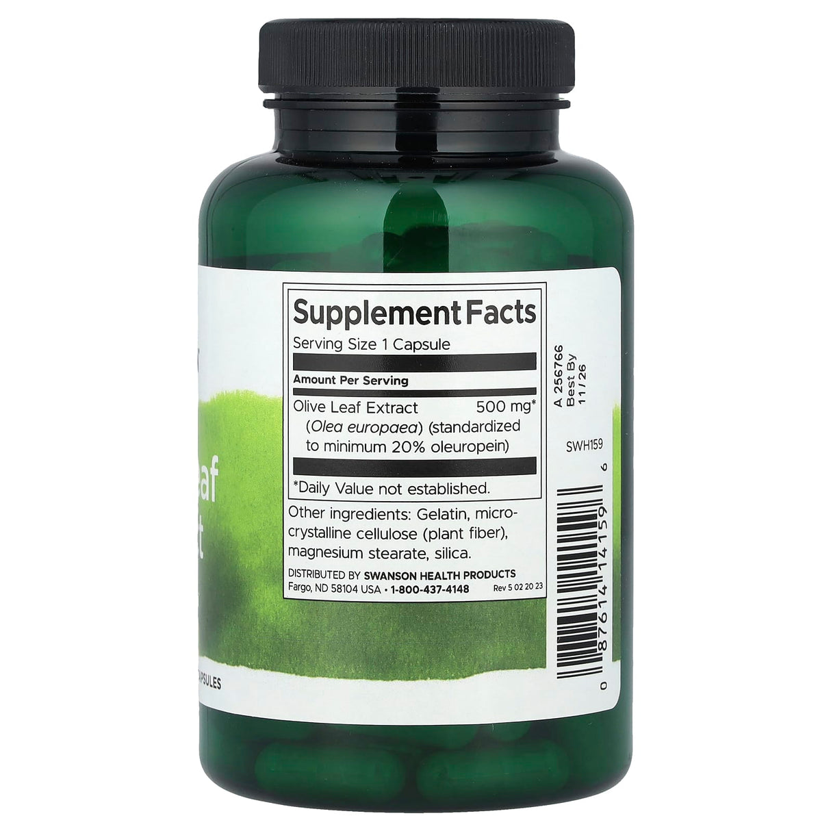 Olive Leaf Extract, 500 mg, Swanson, 120 capsule SWH159