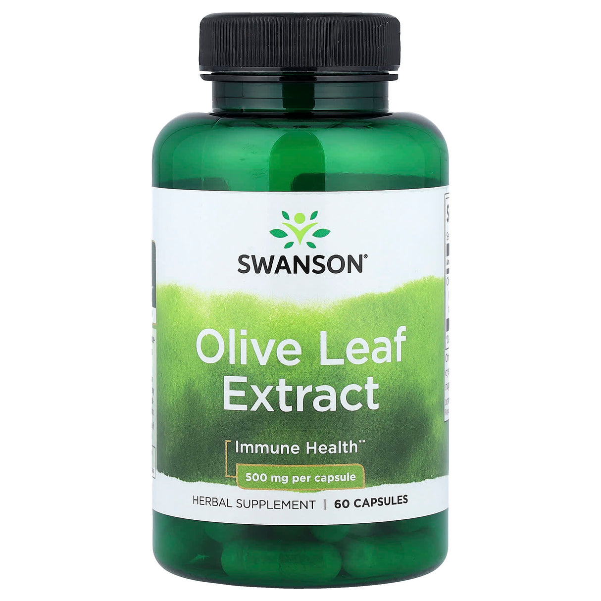 Olive Leaf Extract, 500 mg, Swanson, 60 capsule SWH158