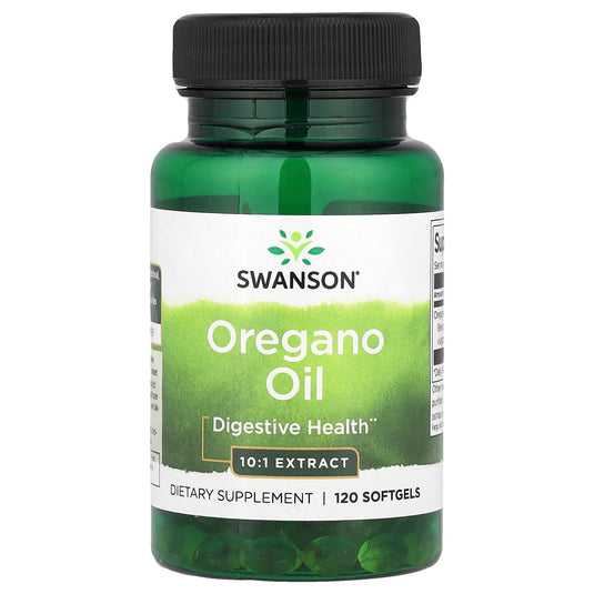 Oregano Oil 10:1 Extract, 150mg, Swanson, 120 softgels SW1016