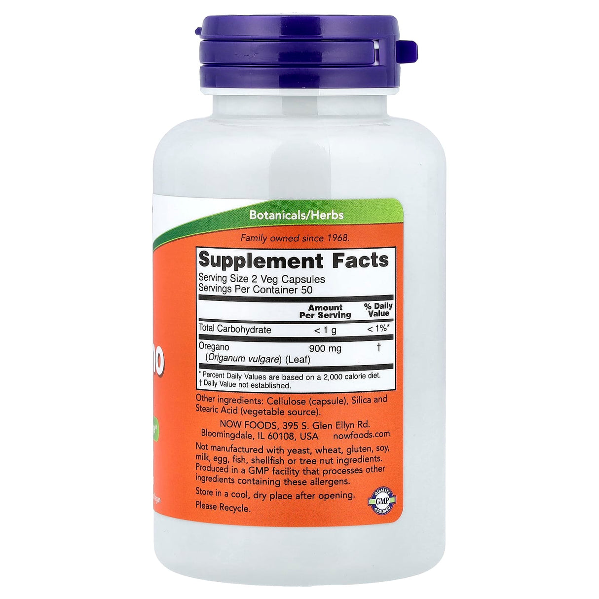 Oregano, 450 mg, Now Foods, 100 capsule