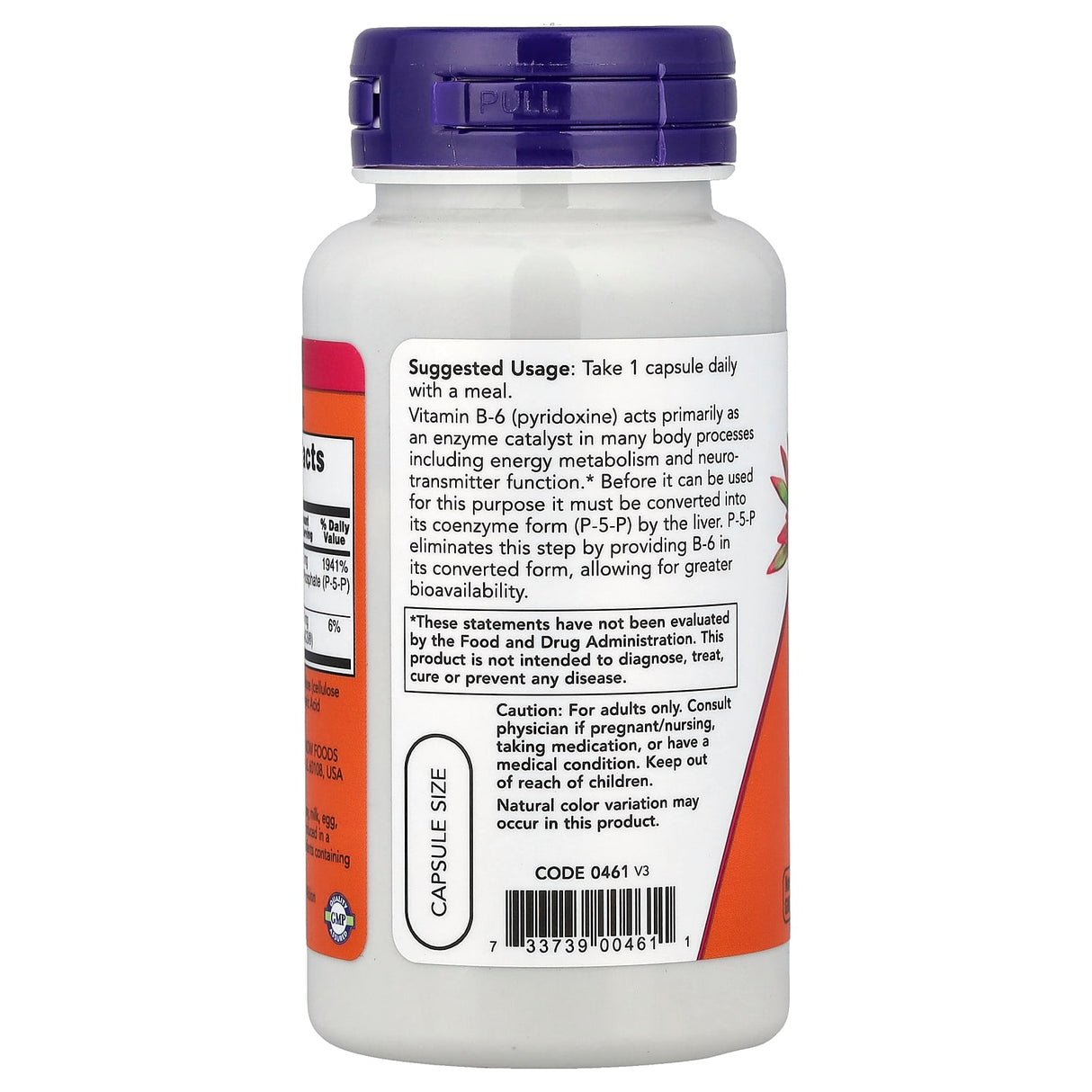P-5-P, (Pyridoxal 5 Phosphate), 50mg, Now Foods, 90 capsule
