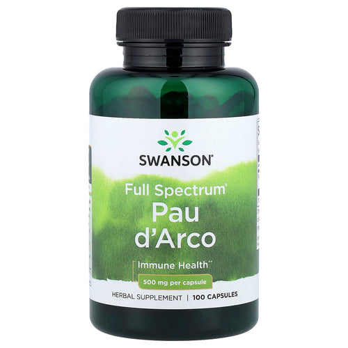 Pau d'Arco (Detoxifiere), 500mg, Swanson, 100 capsule SW424
