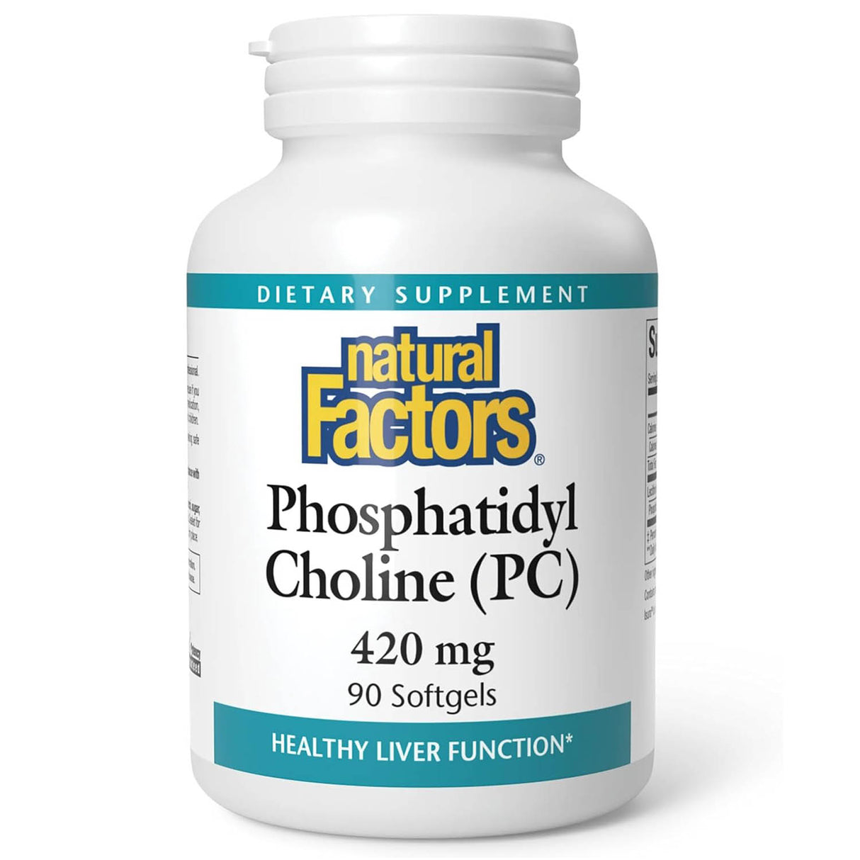Phosphatidyl Choline (PC), 420 mg, Natural Factors, 90 Softgels