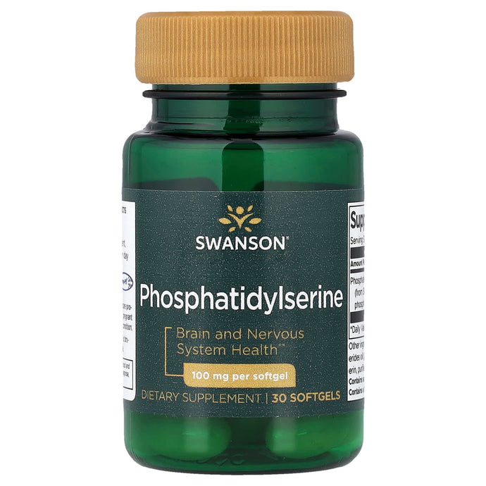 Phosphatidylserine (Fosfatidilserina), 100 mg, Swanson. 30 softgels SWU125