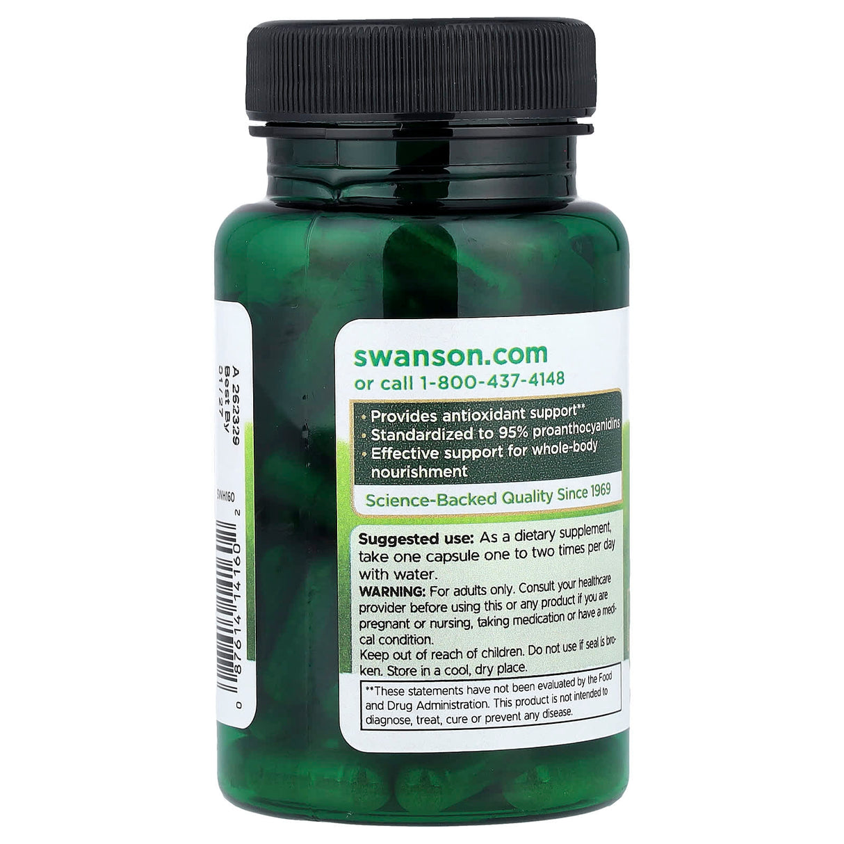 Pine Bark Extract, 50 mg, Swanson, 100 capsule SWH160