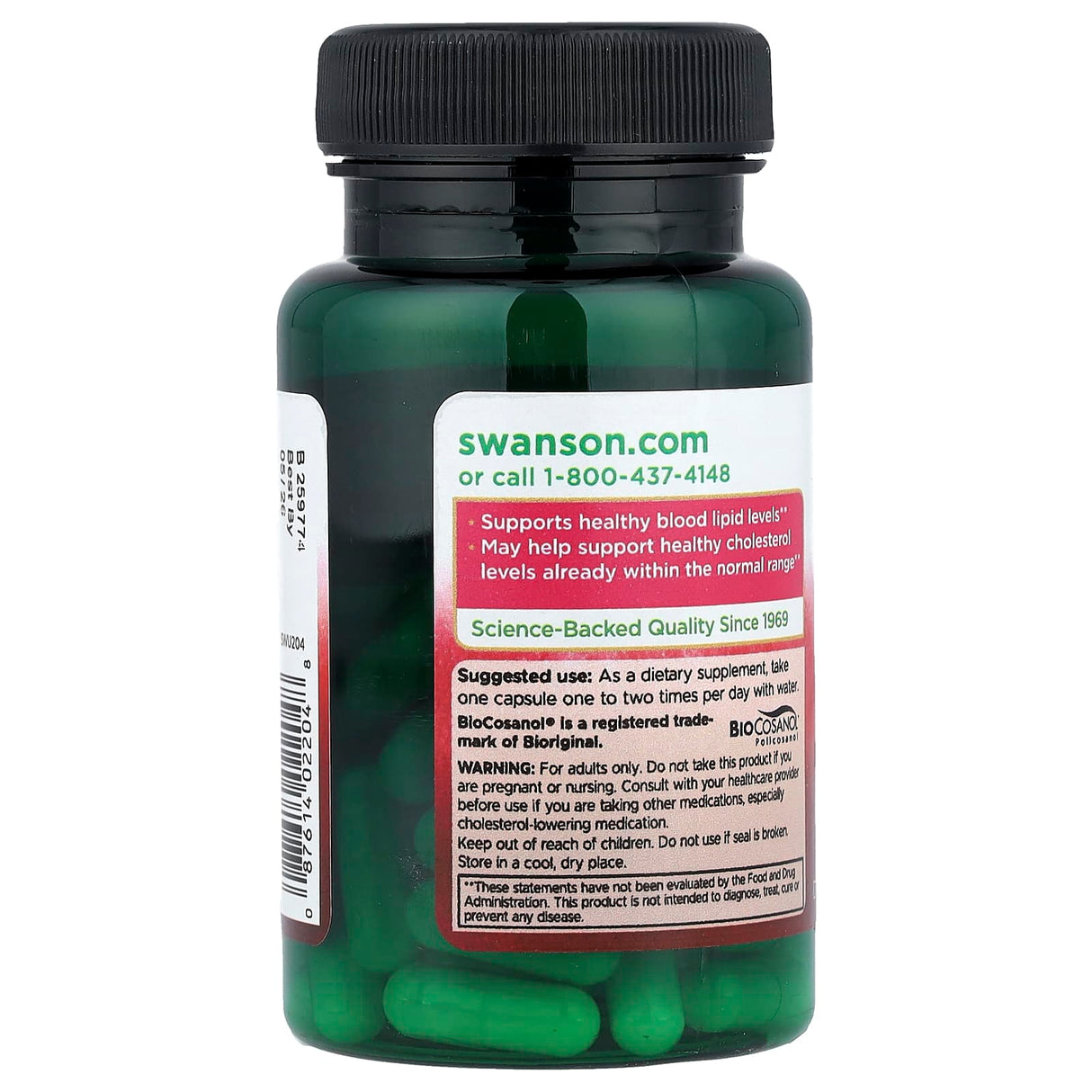 Policosanol, 20 mg, Swanson, 60 capsule SWU204