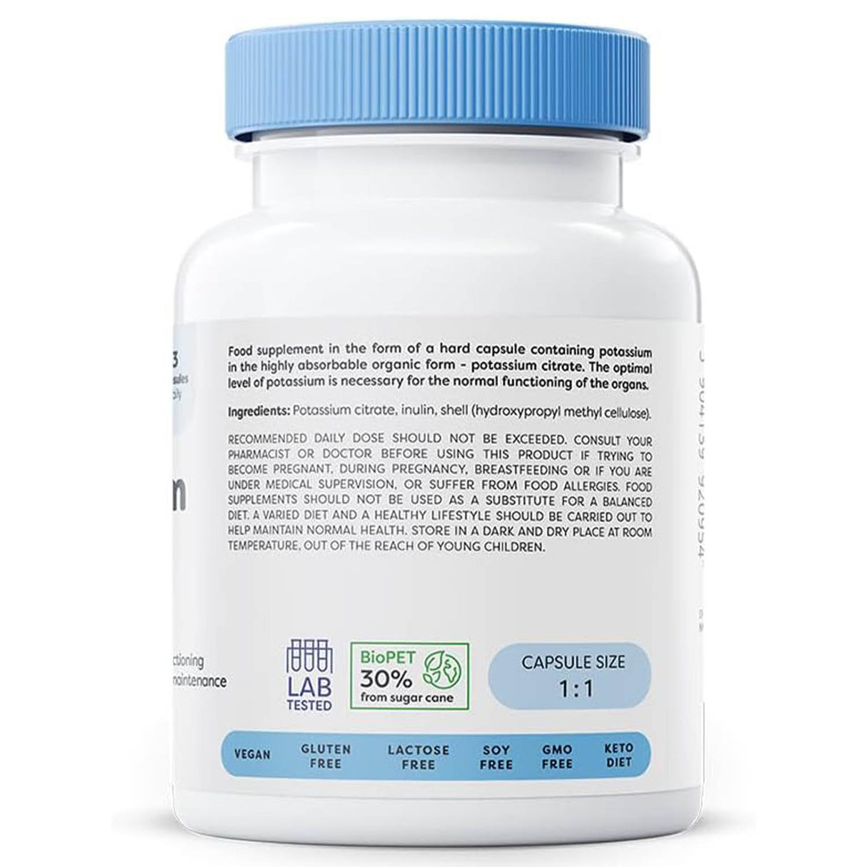Potasiu Citrat, 300 mg, Osavi, 90 capsule