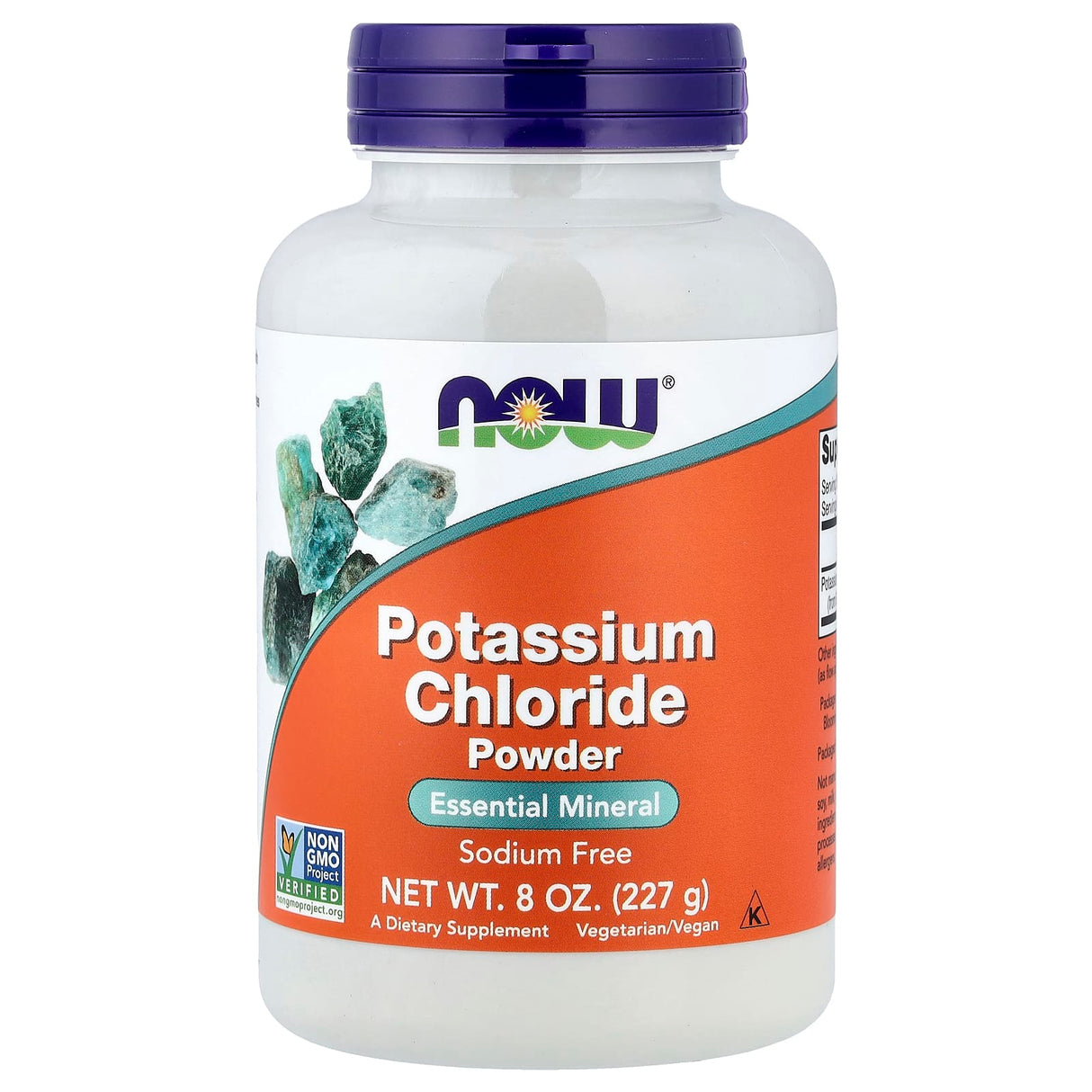 Potassium Chloride Powder (Clorură de Potasiu), Now Foods, 227g