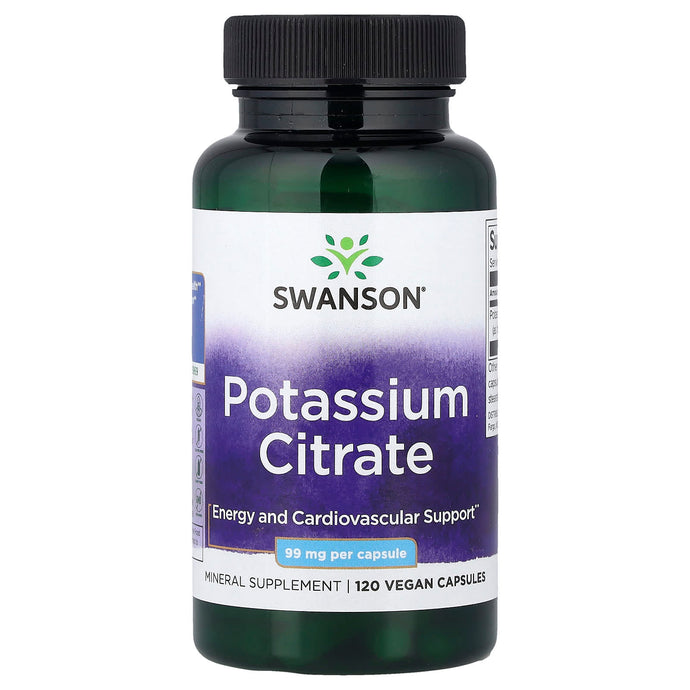 Potassium Citrate, 99mg, Swanson, 120 capsule SWU395