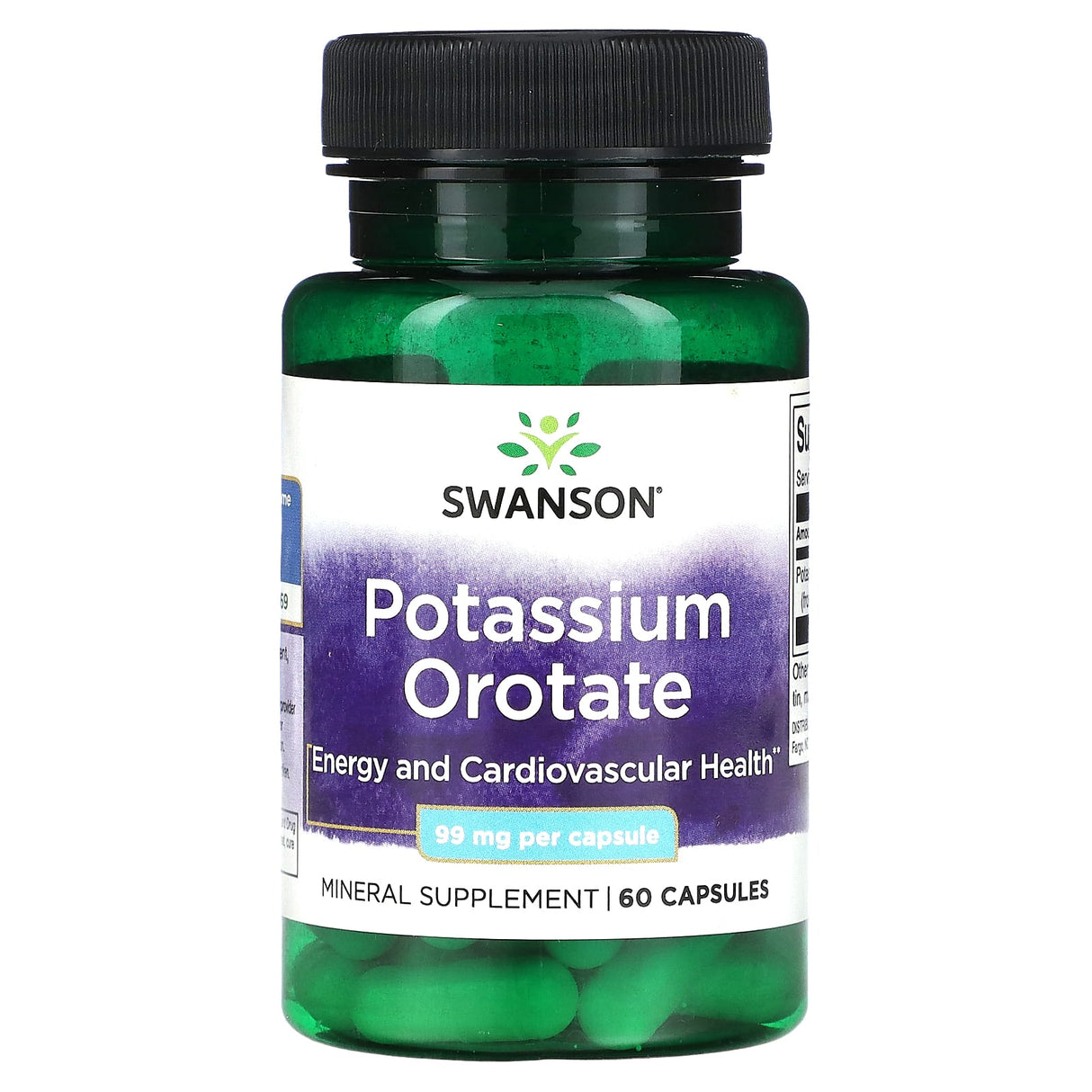 Potassium Orotate, 99 mg, Swanson, 60 capsule SWU658