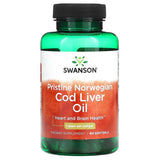 Pristine Norwegian Cod Liver Oil, 1000mg, Swanson, 60 softgels SWE048