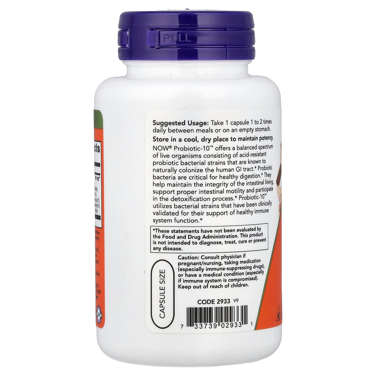 Probiotic-10 (Probiotice) 25 Billion, Now Foods, 100 capsule