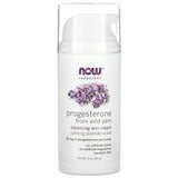 Progesterone from Wild Yam, Balancing Skin Cream, NOW Foods, Calming Lavender, 85 g