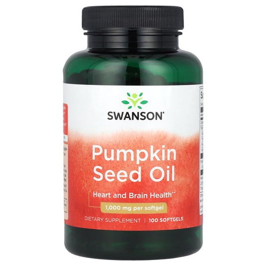 Pumpkin Seed Oil, (Ulei Seminte Dovleac), 1000mg, Swanson, 100 softgels SW364