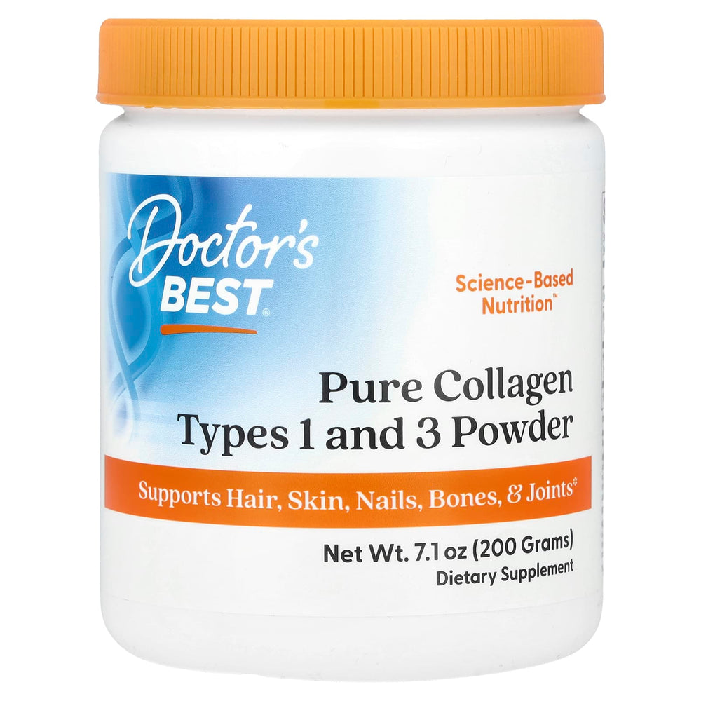 Pure Collagen Types 1 and 3, Powder, Doctor's Best, 200g