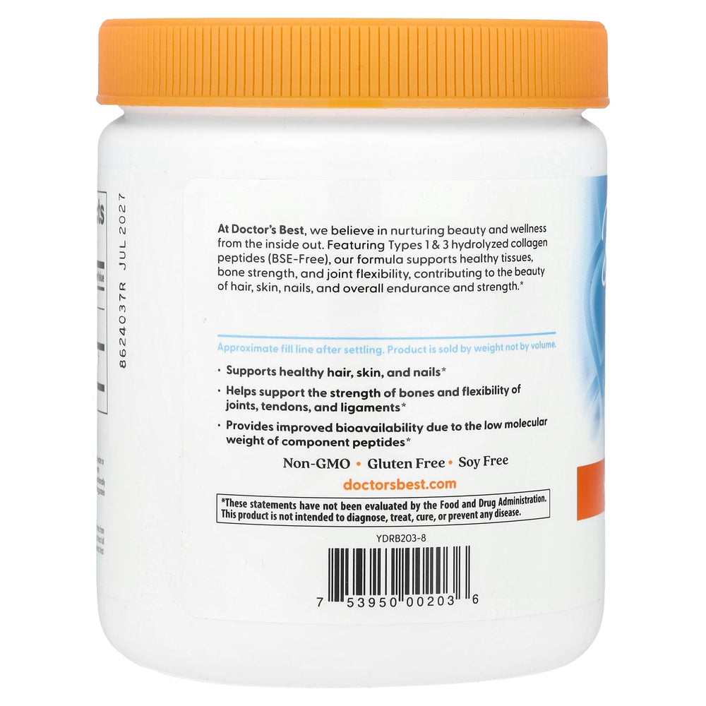 Pure Collagen Types 1 and 3, Powder, Doctor's Best, 200g