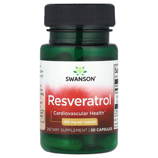 Resveratrol (Antioxidant), 100 mg, Swanson, 30 capsule SWU283