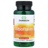 Riboflavin Vitamin B-2 (Riboflavină), 100mg, Swanson, 100 capsule SW018