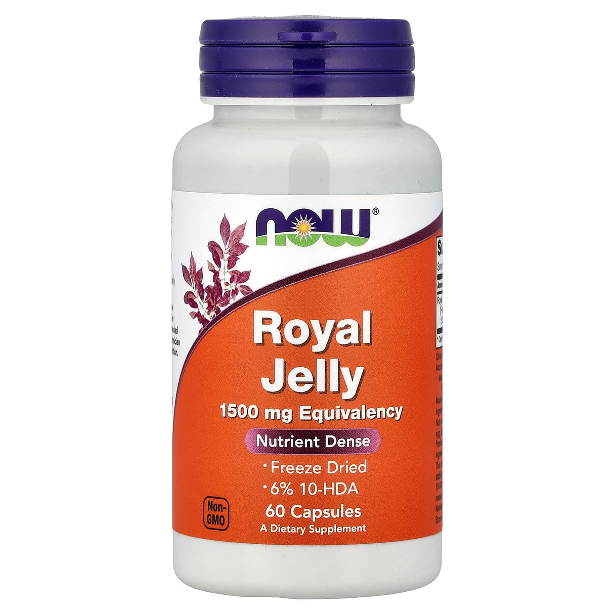 Royal Jelly (Laptisor de Matca), 1500mg Now Foods, 60 capsule