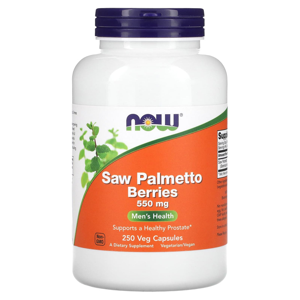 Saw Palmetto Berries (Prostata), 550mg, Now Foods, 250 capsule