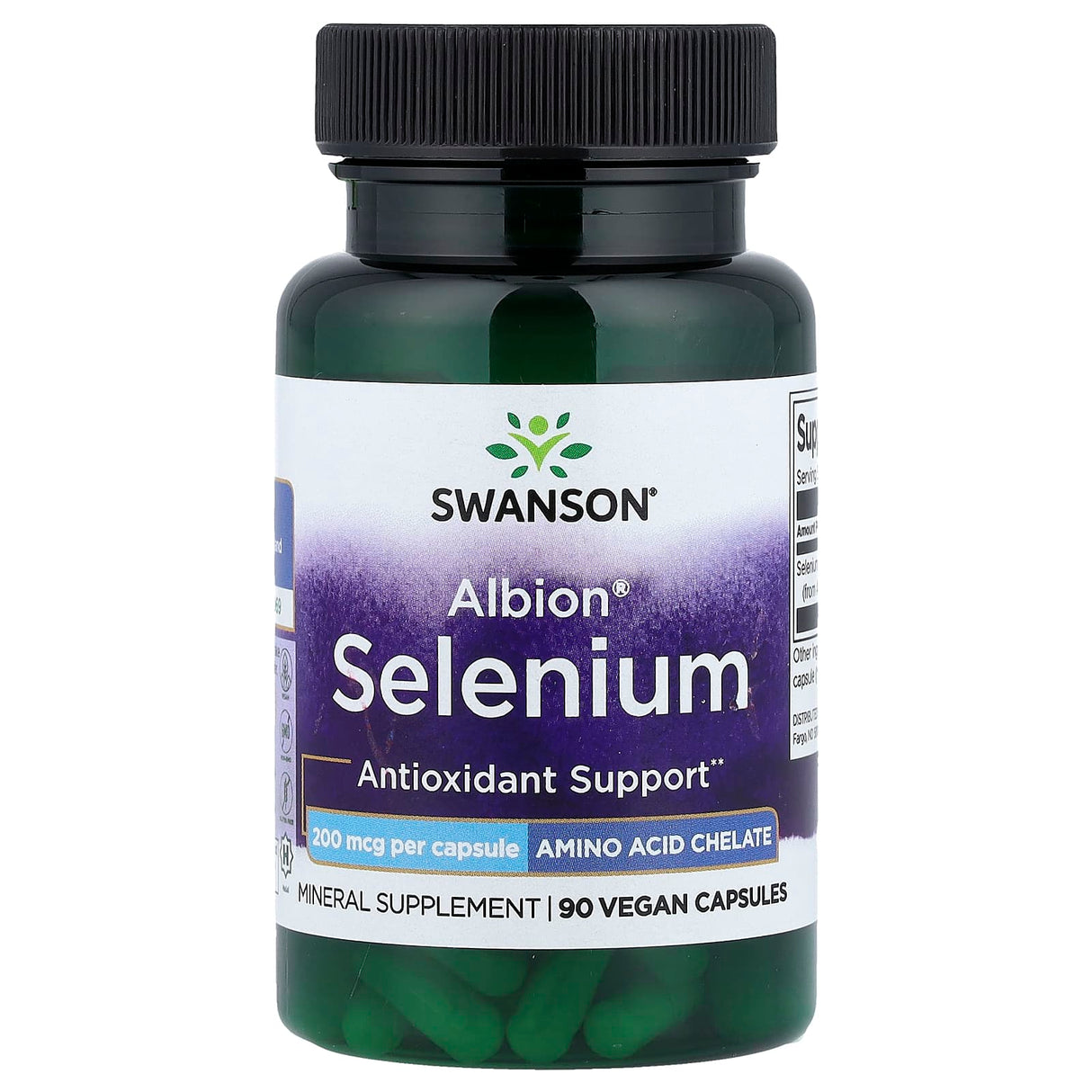 Selenium Complex Albion (Glycinate), 200 mcg, Swanson, 90 capsule SWU067