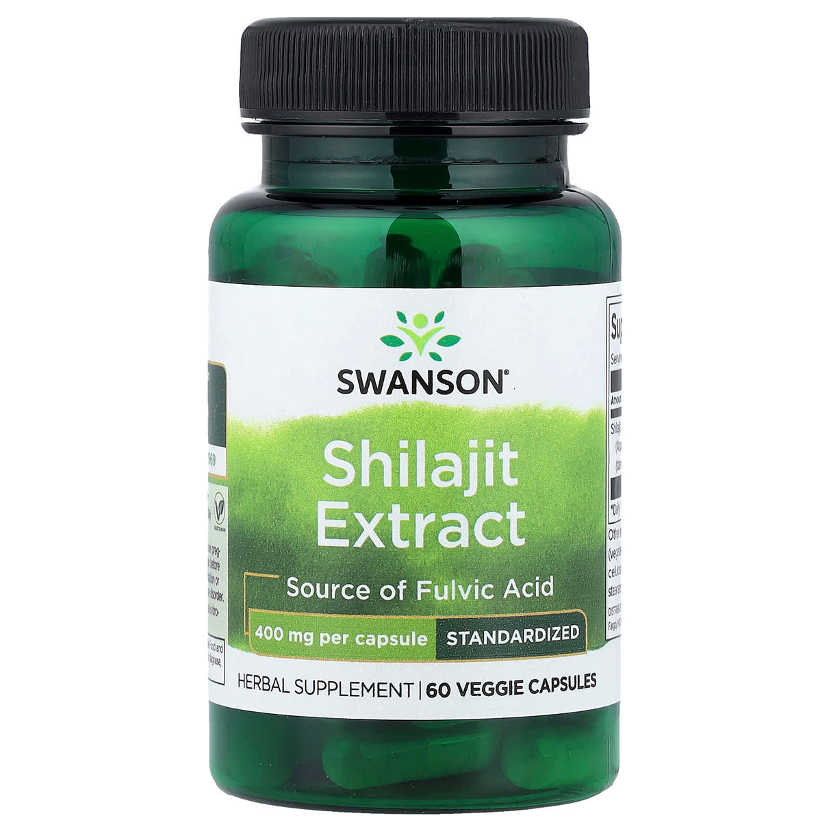 Shilajit Extract, 400 mg, Swanson, 60 capsule SWH205