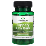 Slippery Elm Extract (Ulmus fulva), 400mg, Swanson, 60 capsule SW1911