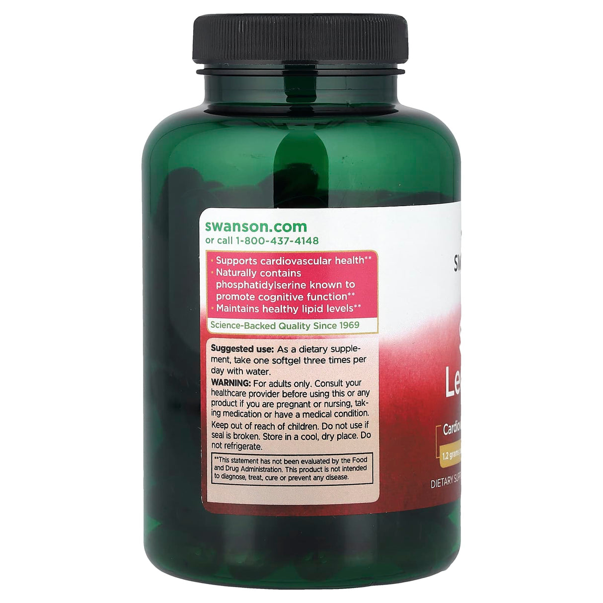 Soy Lecithin, 1200 mg, Swanson, 90 softgels SW1409