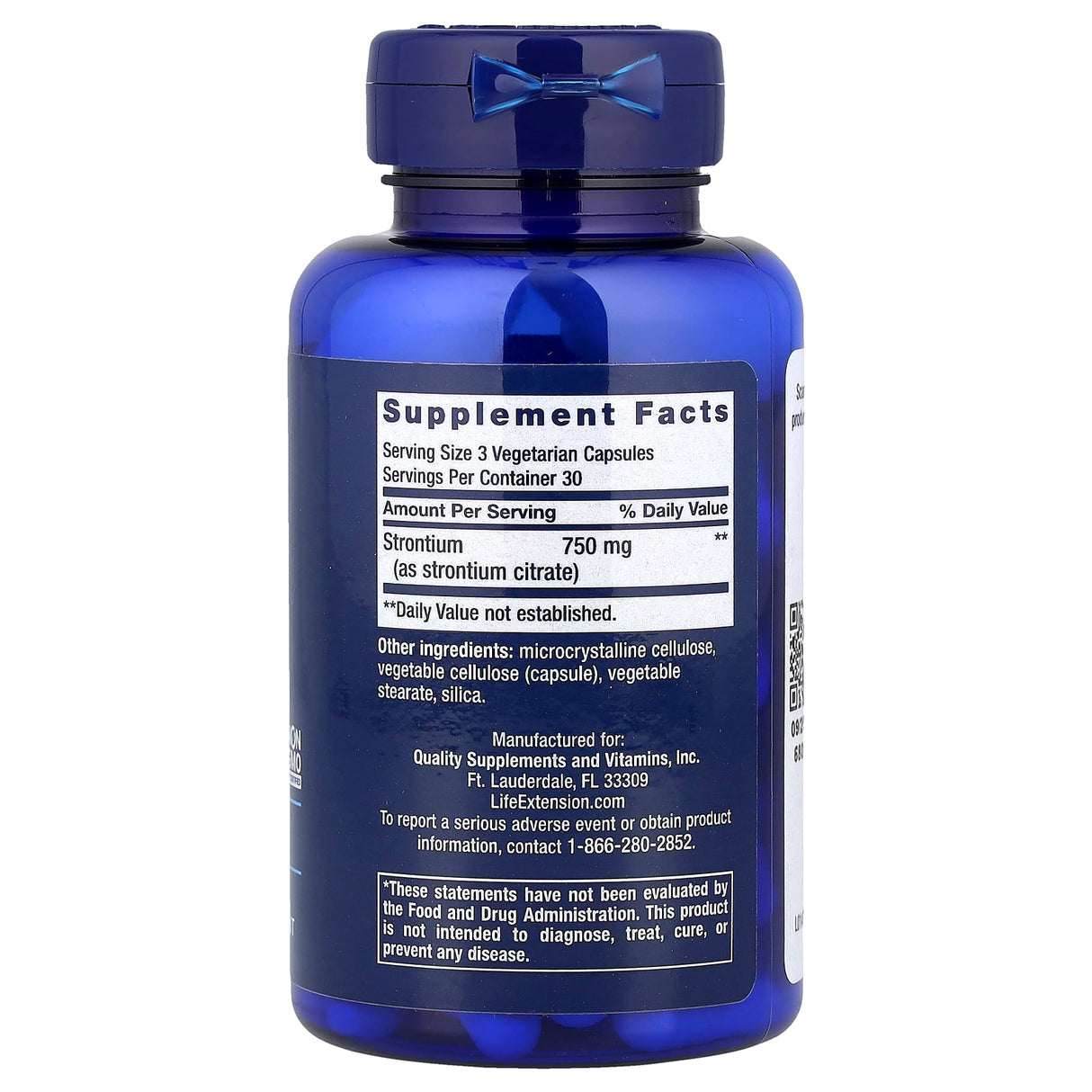 Strontium Citrate, 750 mg, Life Extension, 90 capsule