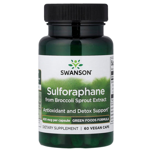 Sulforaphane from Broccoli (Germeni de Brocoli), 400 mcg, Swanson, 60 capsule SWR048