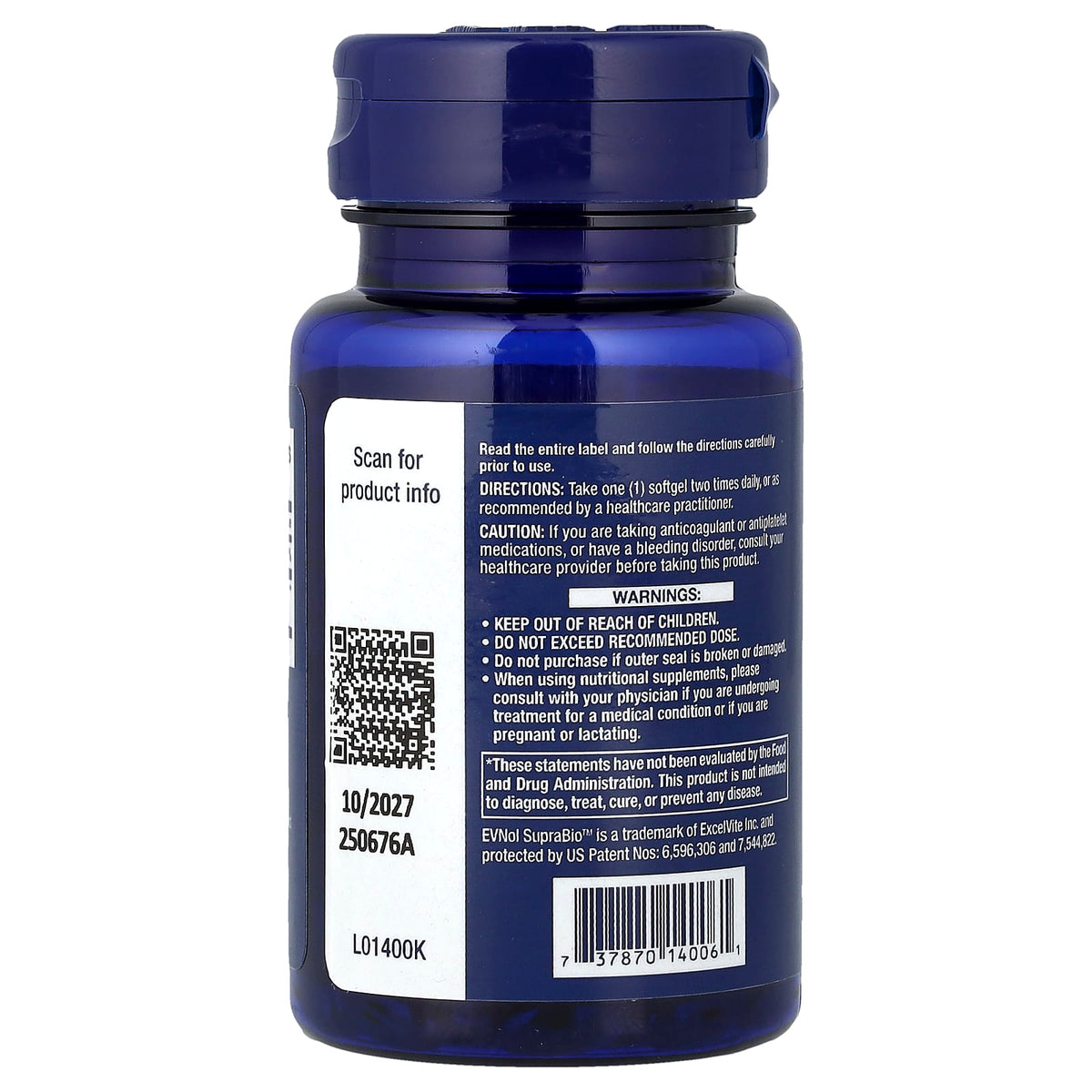 Super Absorbable Tocotrienols, Life Extension, 60 softgels