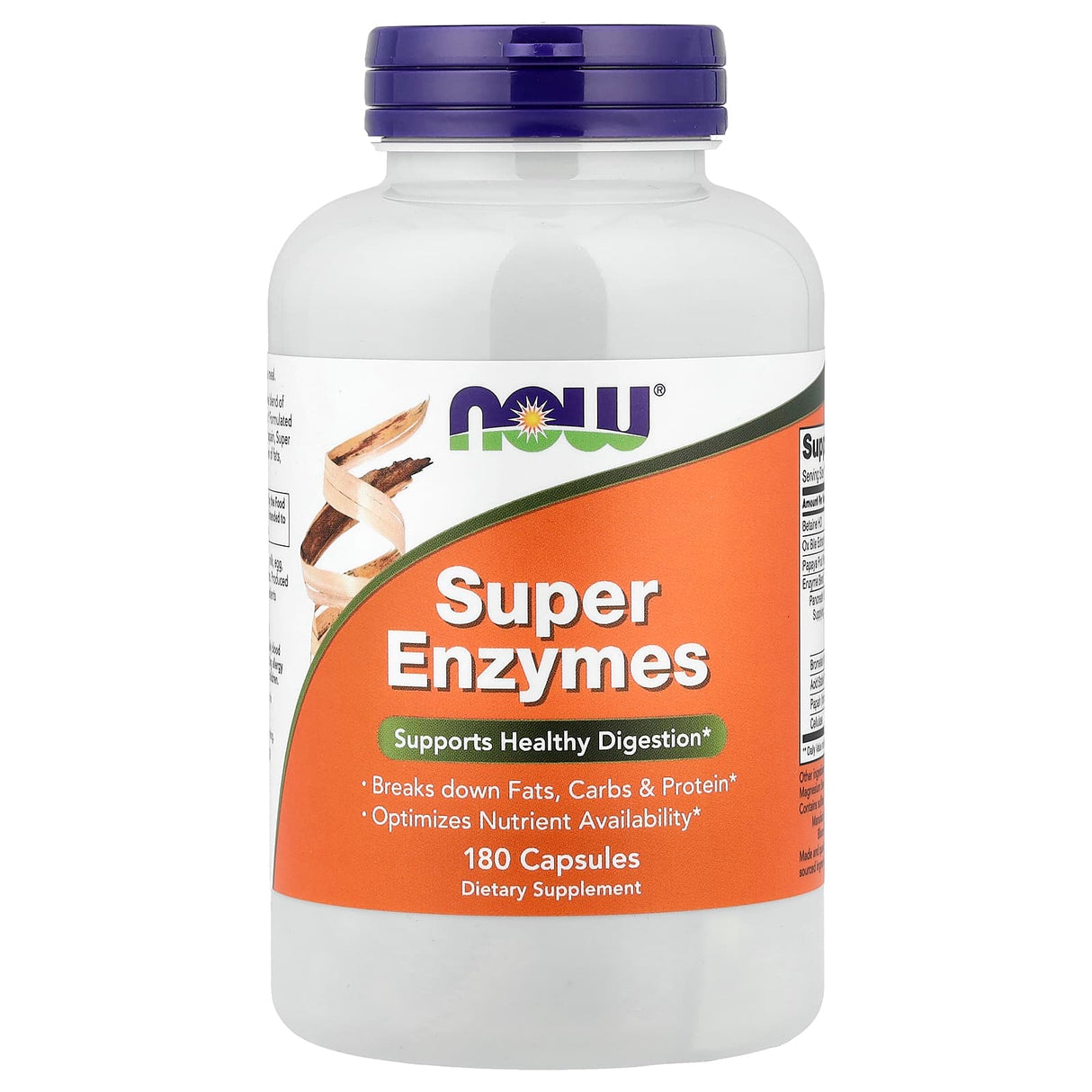Super Enzymes (Enzime Digestive cu Spectru Larg), Now Foods, 180 capsule