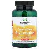 Super Stress B-Complex with Vitamin C, Swanson, 100 capsule SW920