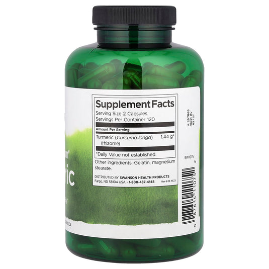 Turmeric (Curcuma Longa), 720mg, Swanson, 240 capsule SW1075