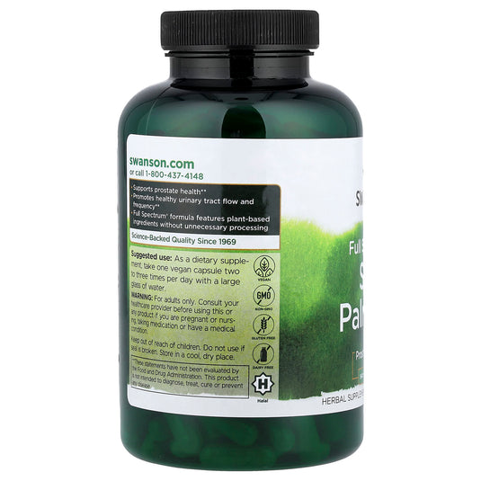 Saw Palmetto (Palmier Pitic), 540mg, Swanson, 250 capsule SW910
