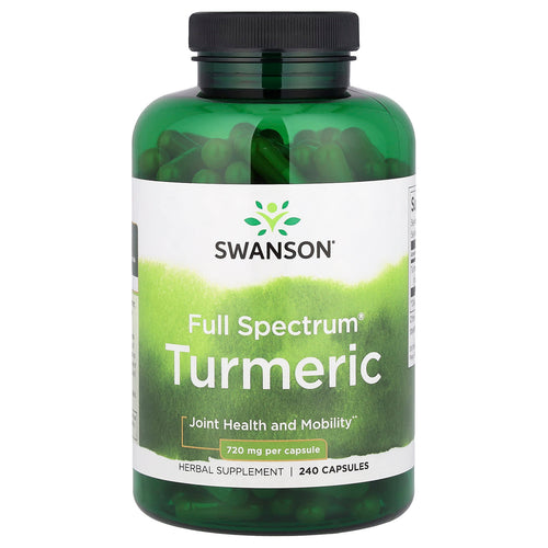 Turmeric (Curcuma Longa), 720mg, Swanson, 240 capsule SW1075