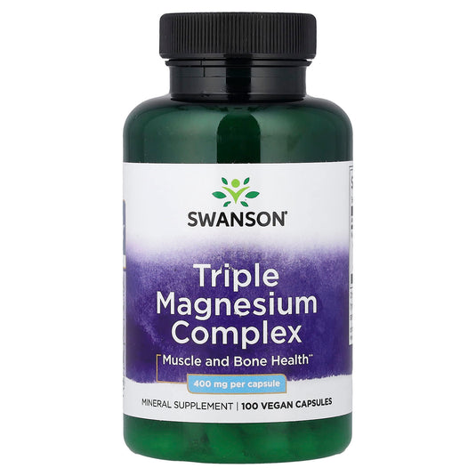 Triple Magnesium Complex, 400mg, Swanson, 100 capsule SW808