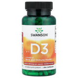 Vitamina D-3 2000 IU, Swanson, 250 capsule SW1210
