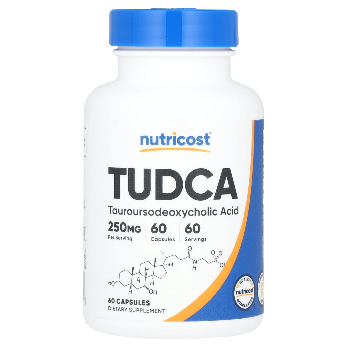 TUDCA (Acid Tauroursodeoxicolic), 250 mg, Nutricost, 60 capsule