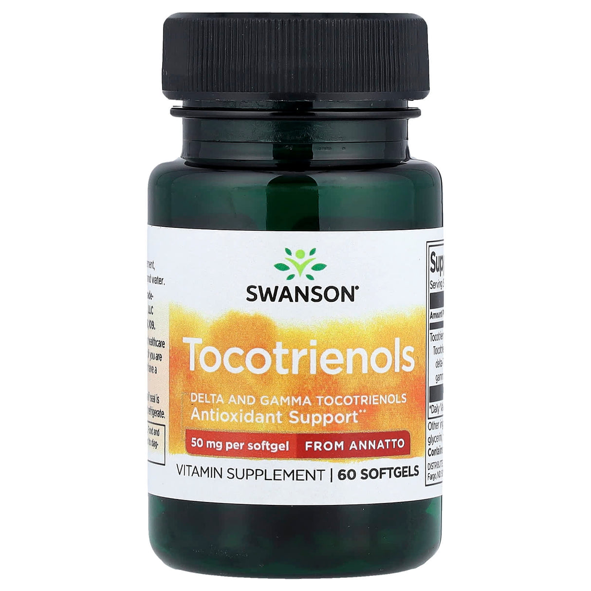 Tocotrienols from Annatto, 50 mg, Swanson, 60 softgels SWU526