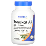 Tongkat Ali Extract, Tribulus and BioPerine, Nutricost, 120 capsule