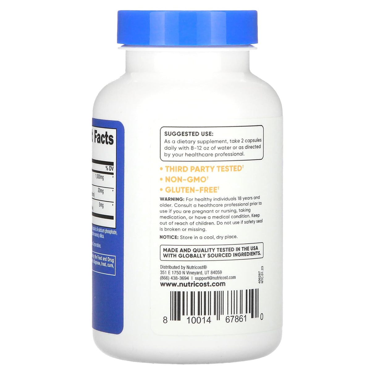 Tongkat Ali Extract, Tribulus and BioPerine, Nutricost, 120 capsule