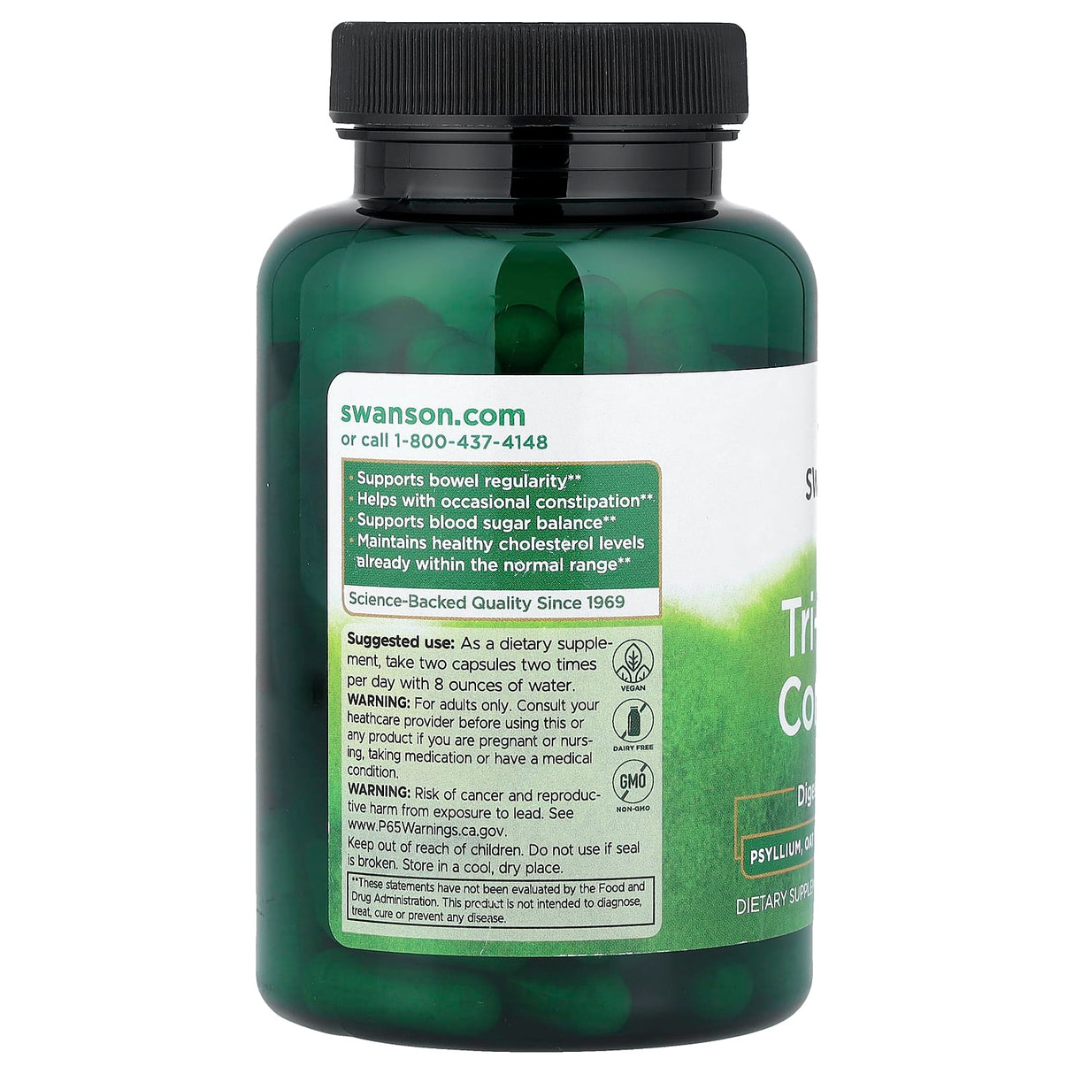 Tri-Fiber Complex (Sistemul Digestiv), Swanson, 100 capsule SW993
