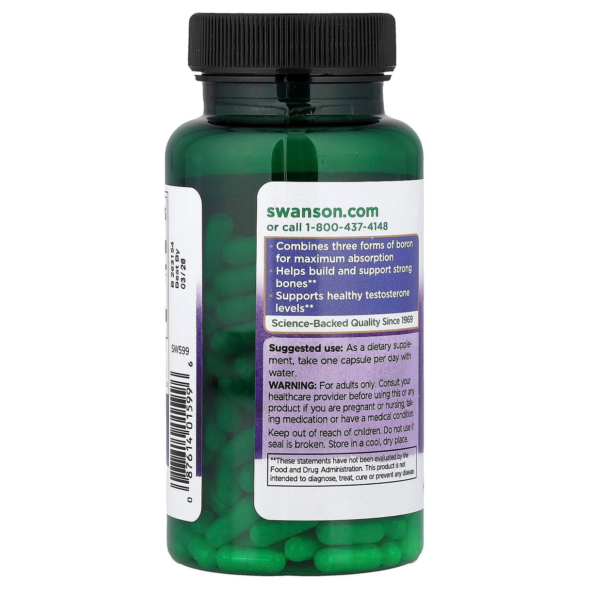 Triple Boron Complex, 3 mg, Swanson, 250 capsule SW599