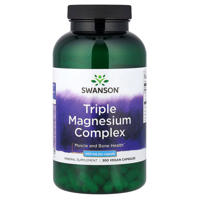 Triple Magnesium Complex, 400mg, Swanson, 300 capsule SW1079