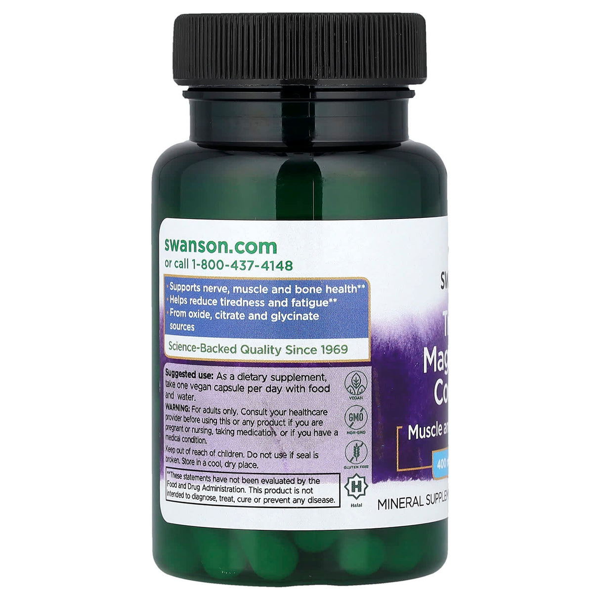 Triple Magnesium Complex, 400mg, Swanson, 30 capsule SW1243